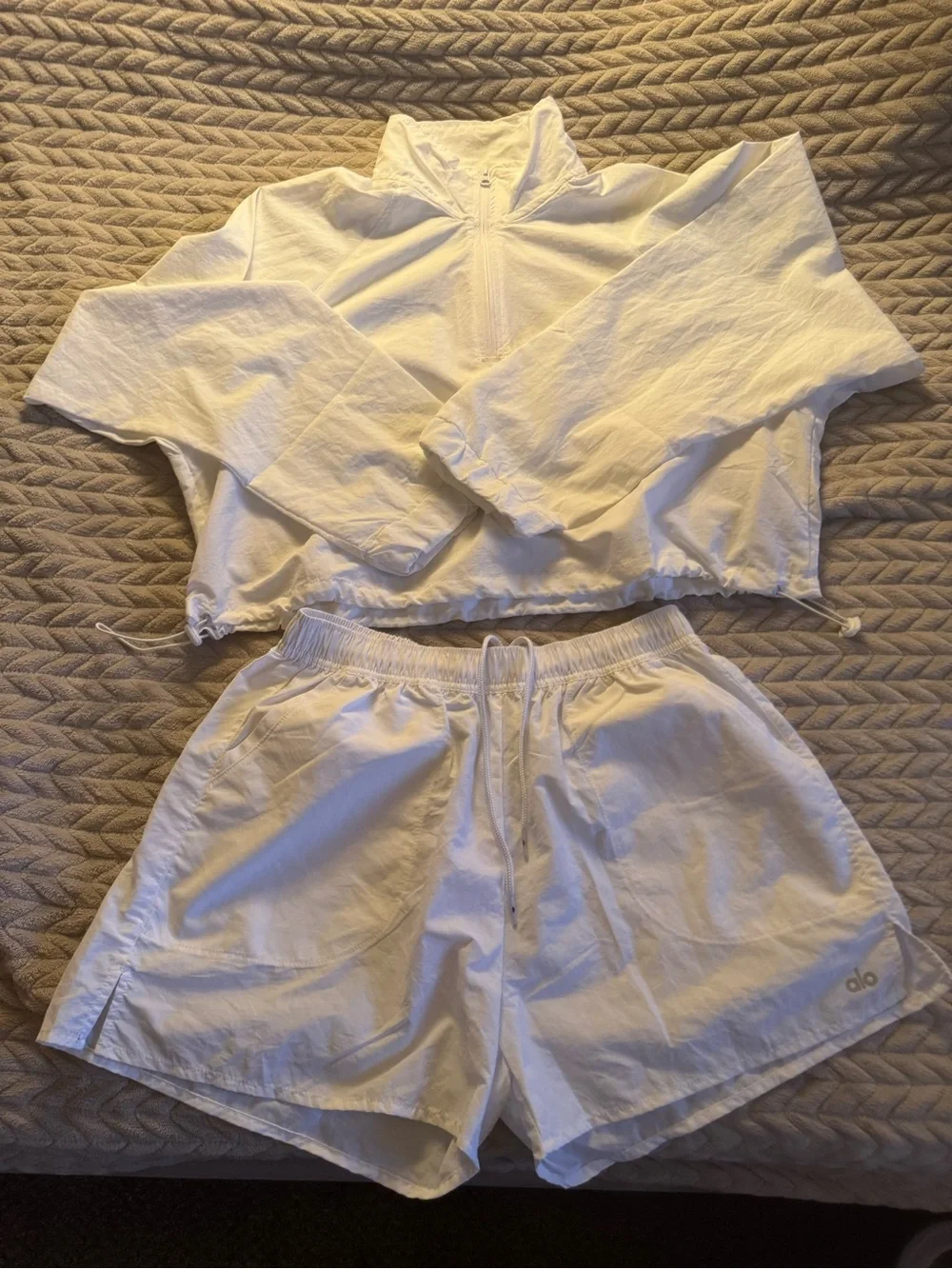 ALO Yoga Women's White Athletic Shorts